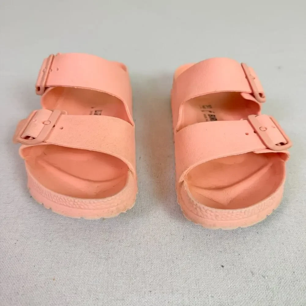 Birkenstock Arizona Essentials EVA Pink Clay Sandals Women's 37 Two Strap Narrow - Picture 2 of 16